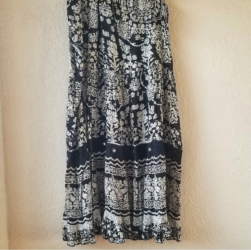 Rayon Boho Style Maxi Skirt